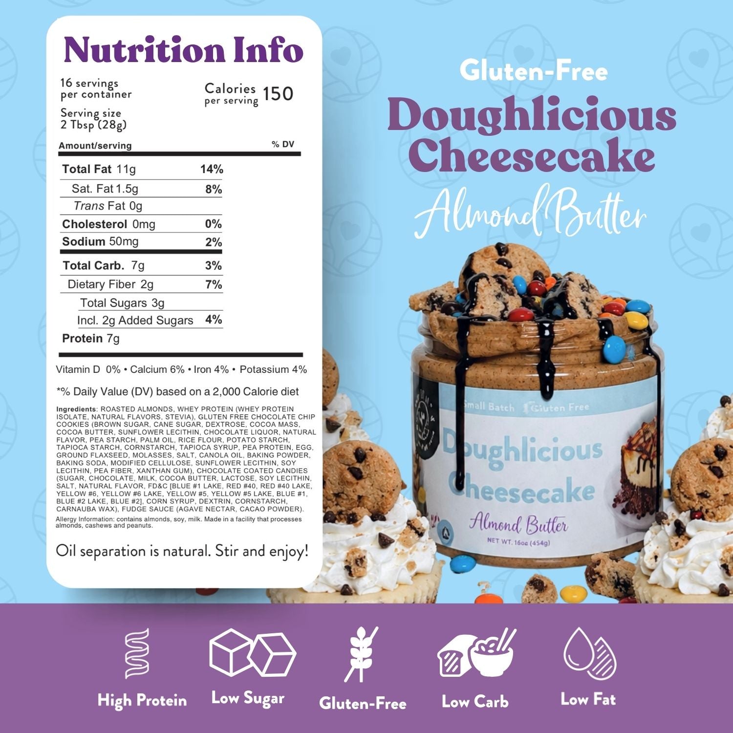 Doughlicious Cheesecake Almond Butter