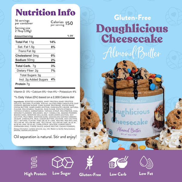 Doughlicious Cheesecake Almond Butter