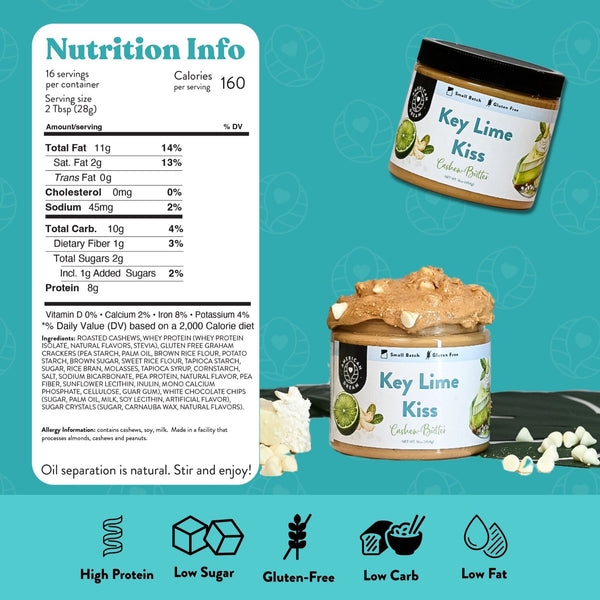 Key Lime Kiss Cashew Butter