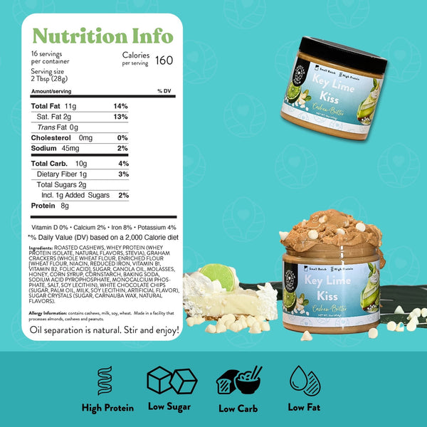 Key Lime Kiss Cashew Butter