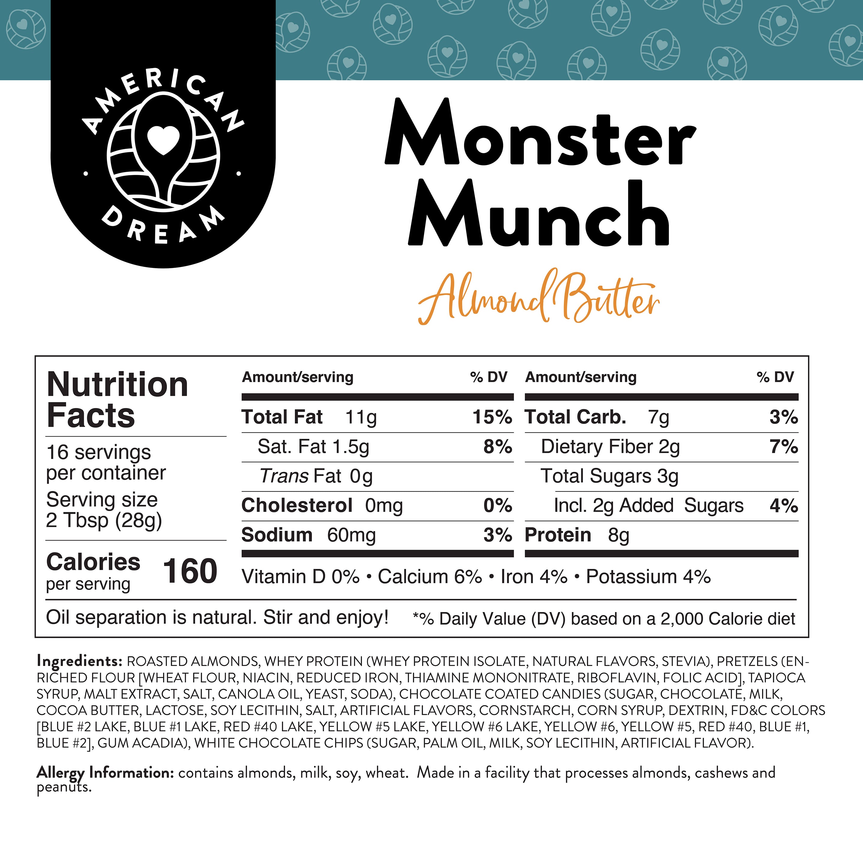 Monster Munch Almond Butter