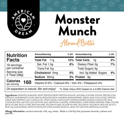 Monster Munch Almond Butter