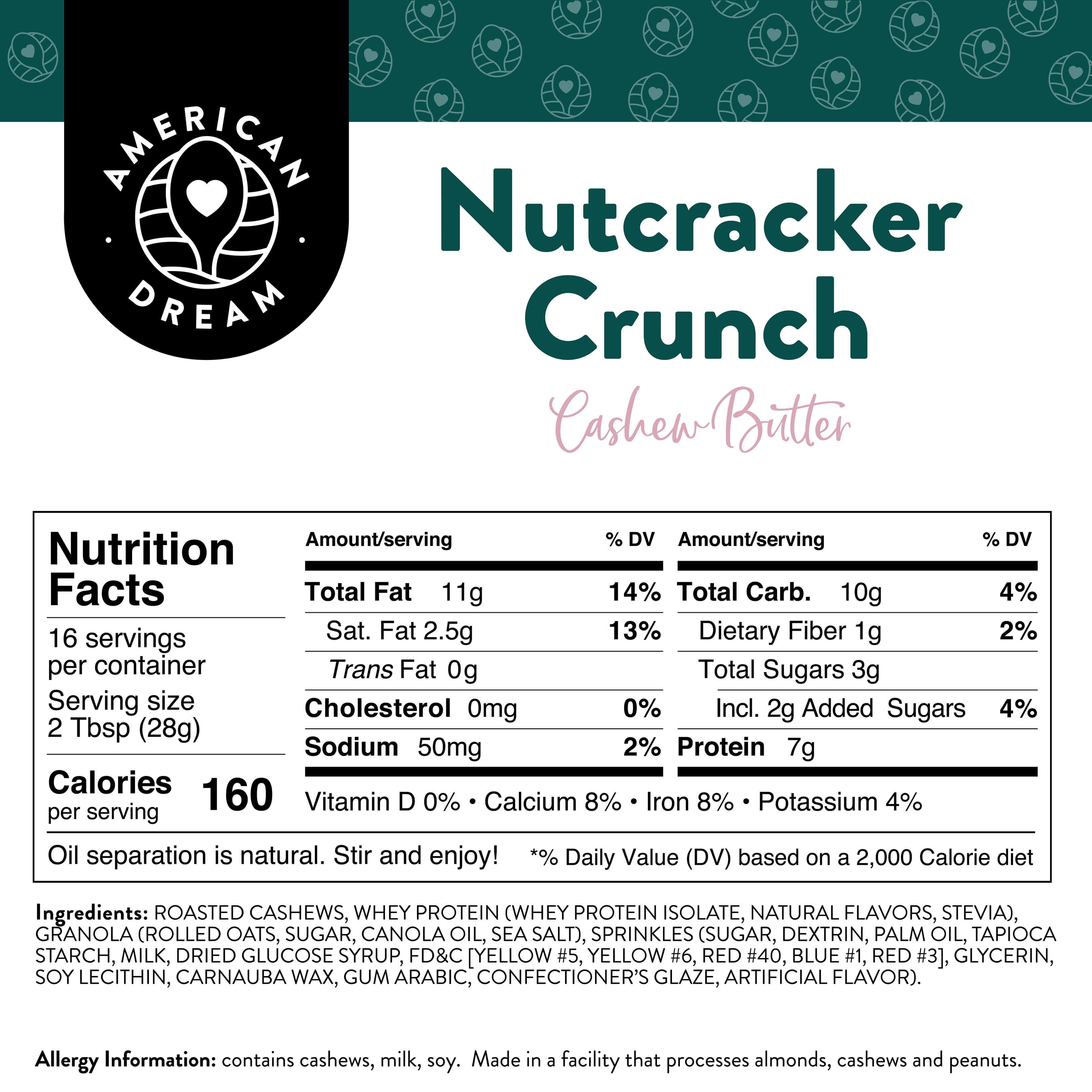Nutcracker Crunch Cashew Butter