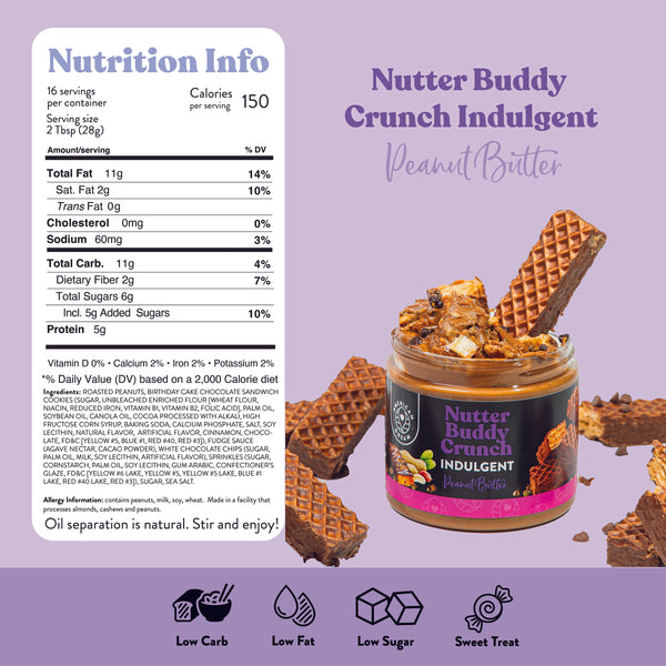 Nutter Buddy Crunch Indulgent Peanut Butter