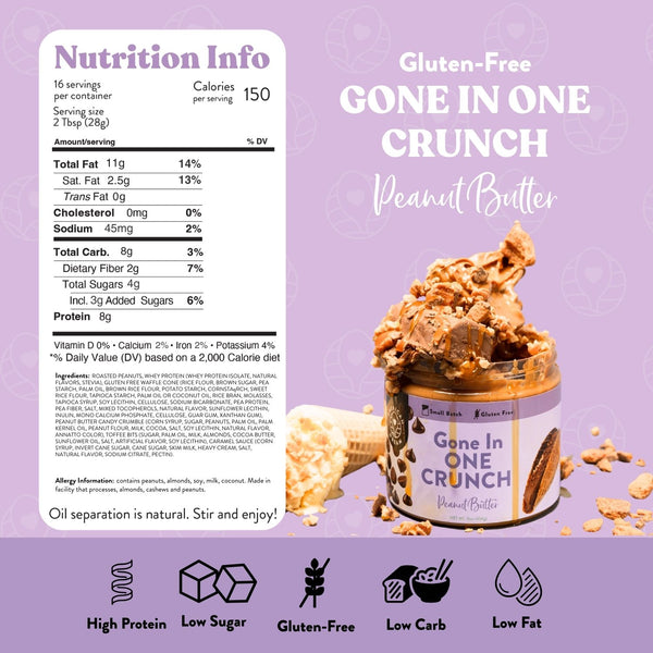 Gone In One Crunch Peanut Butter