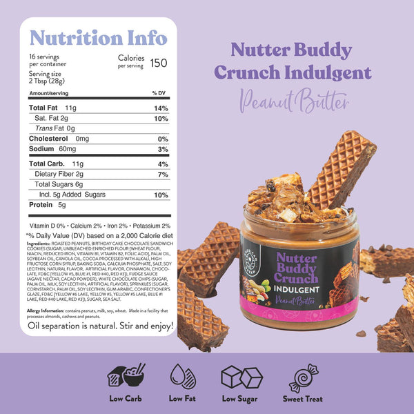 Nutter Buddy Crunch Indulgent Peanut Butter