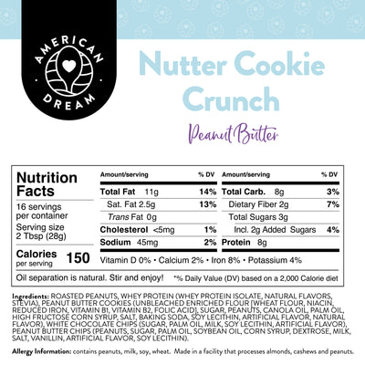 Nutter Cookie Crunch Peanut Butter
