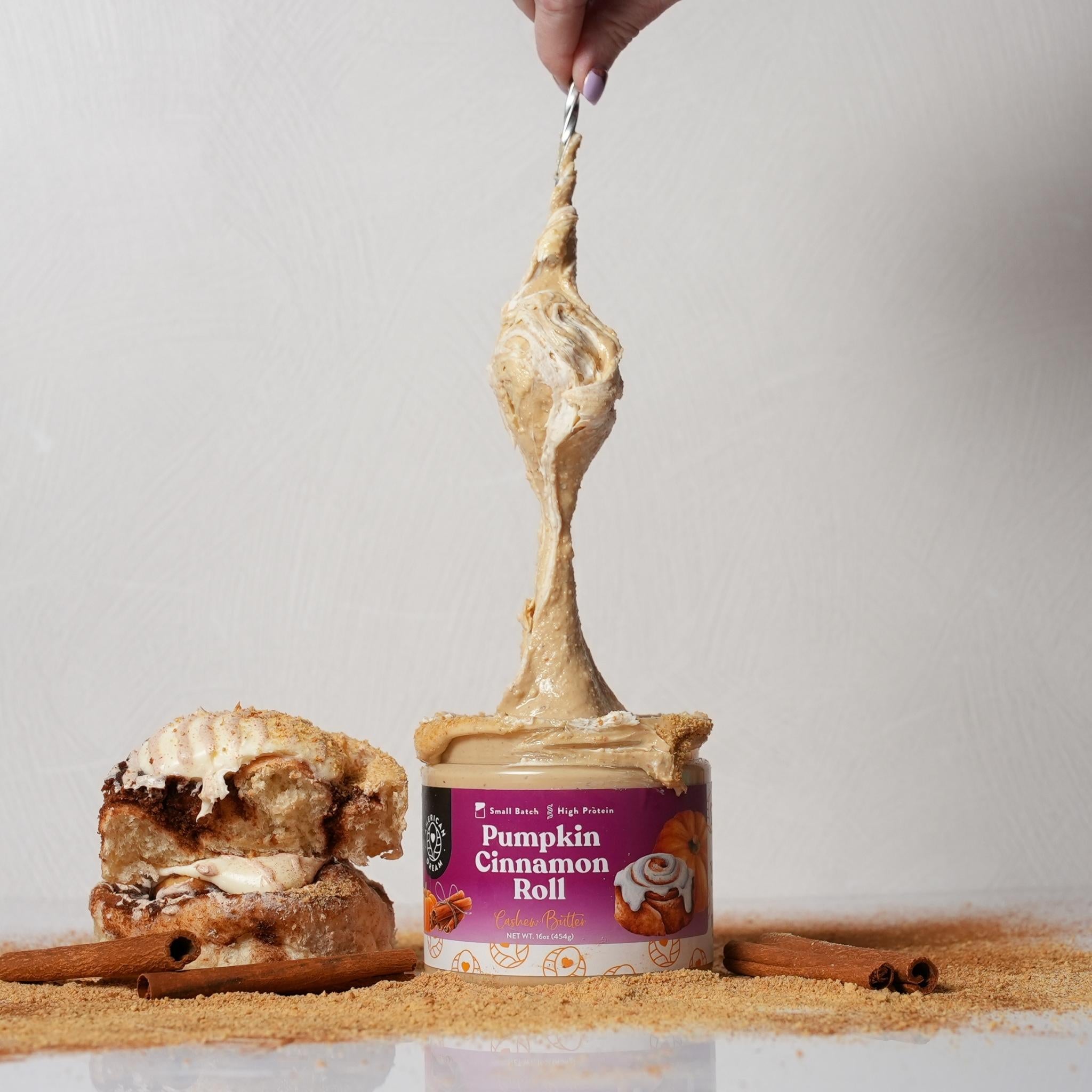 Pumpkin Cinnamon Roll Cashew Butter