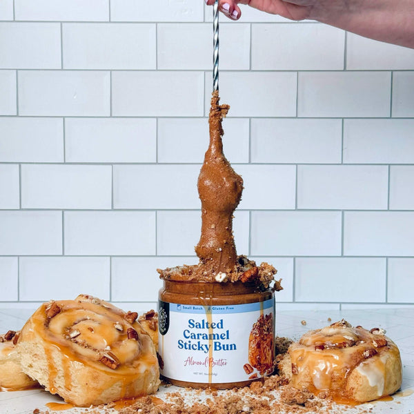 Salted Caramel Sticky Bun Almond Butter