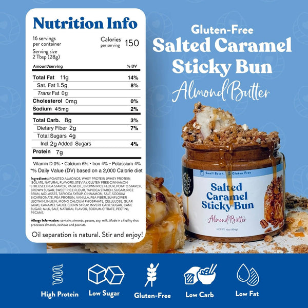 Salted Caramel Sticky Bun Almond Butter