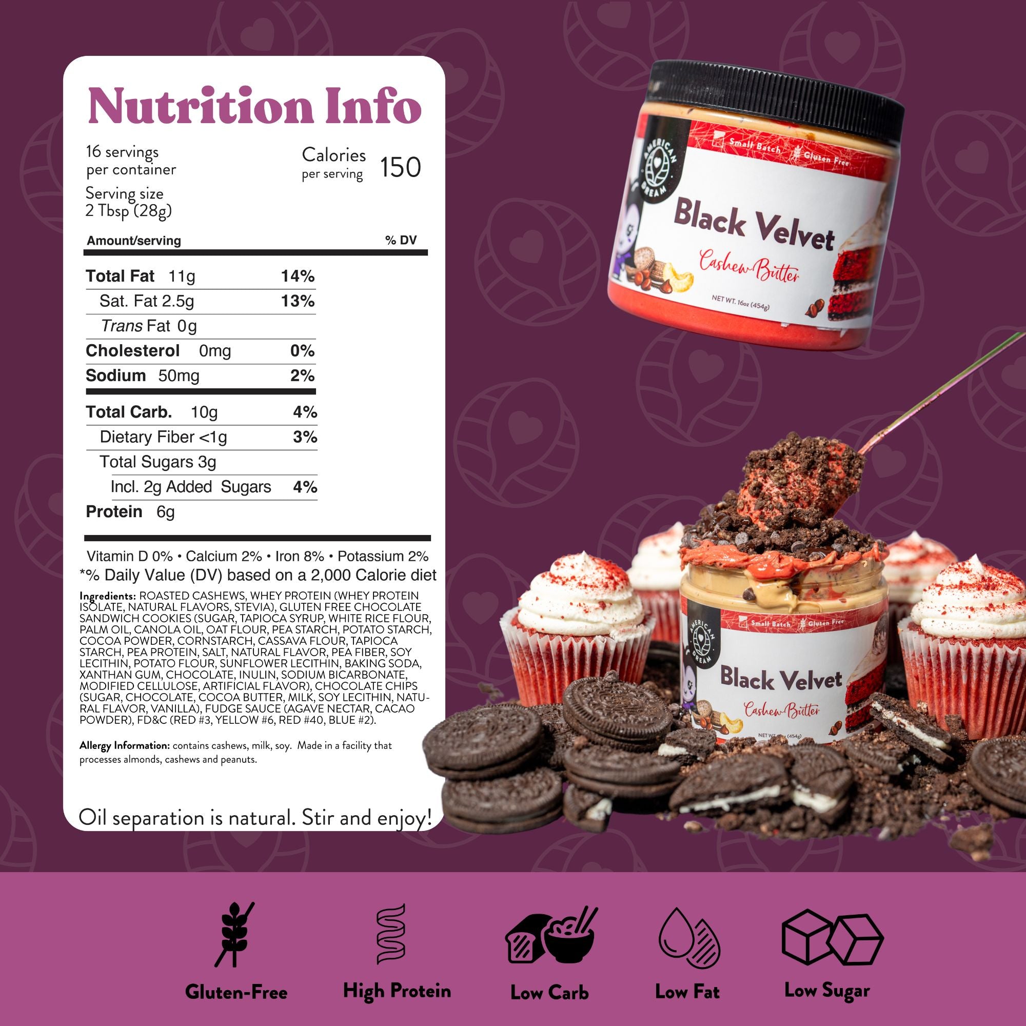 Black Velvet Cashew Butter