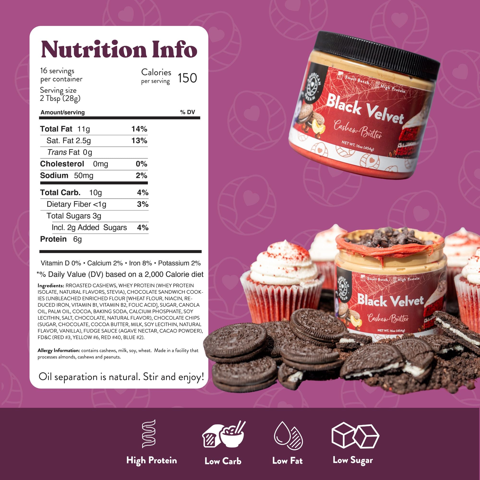 Black Velvet Cashew Butter