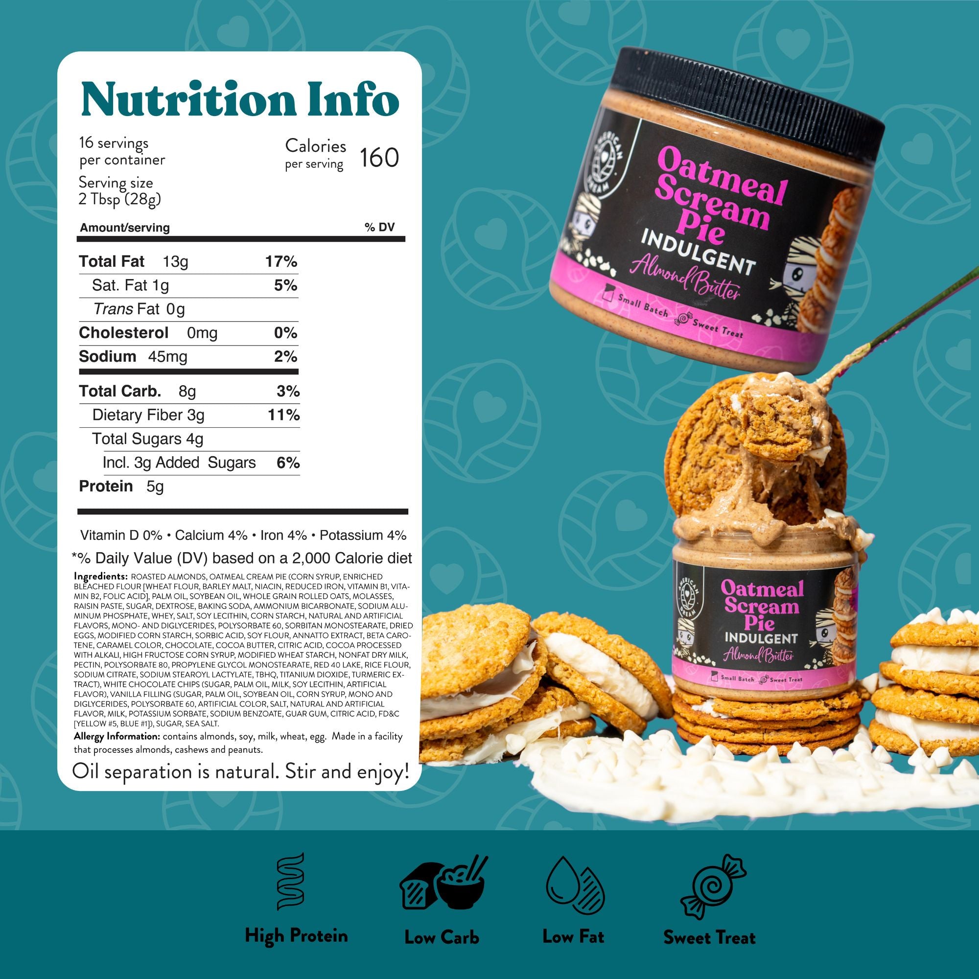 Oatmeal Scream Pie Almond Butter