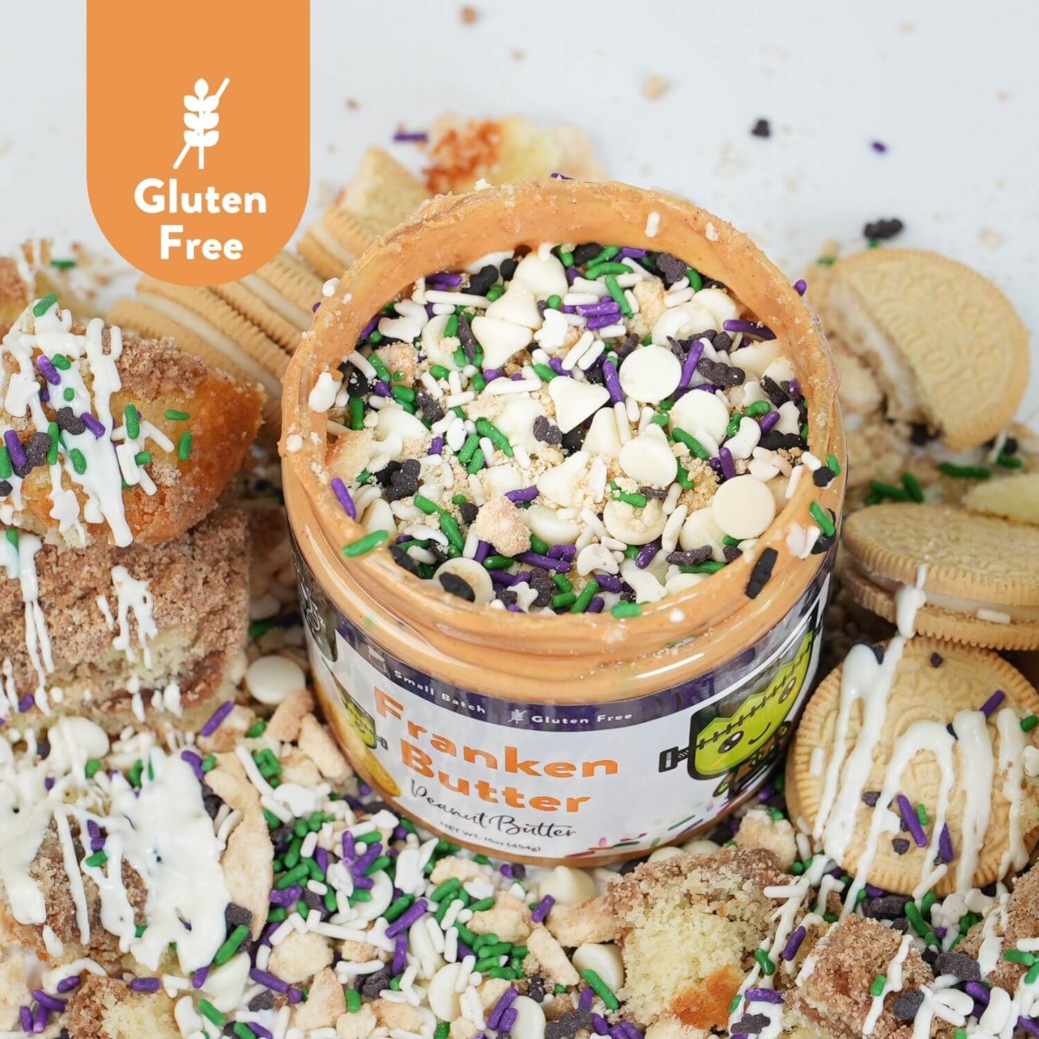 Gluten-Free Franken Butter Peanut Butter