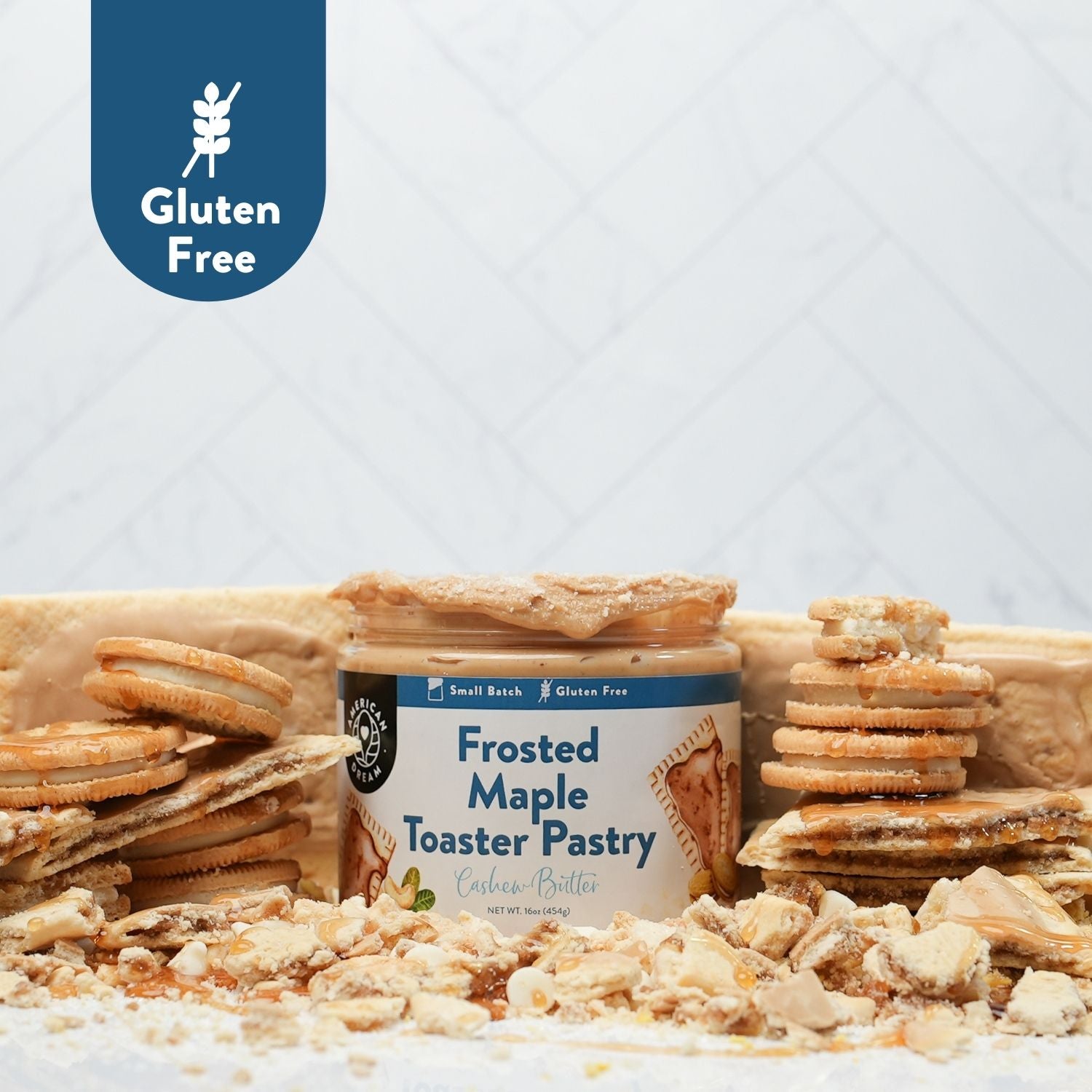 Gluten-Free Frosted Maple Toaster Pastry Cashew Butter