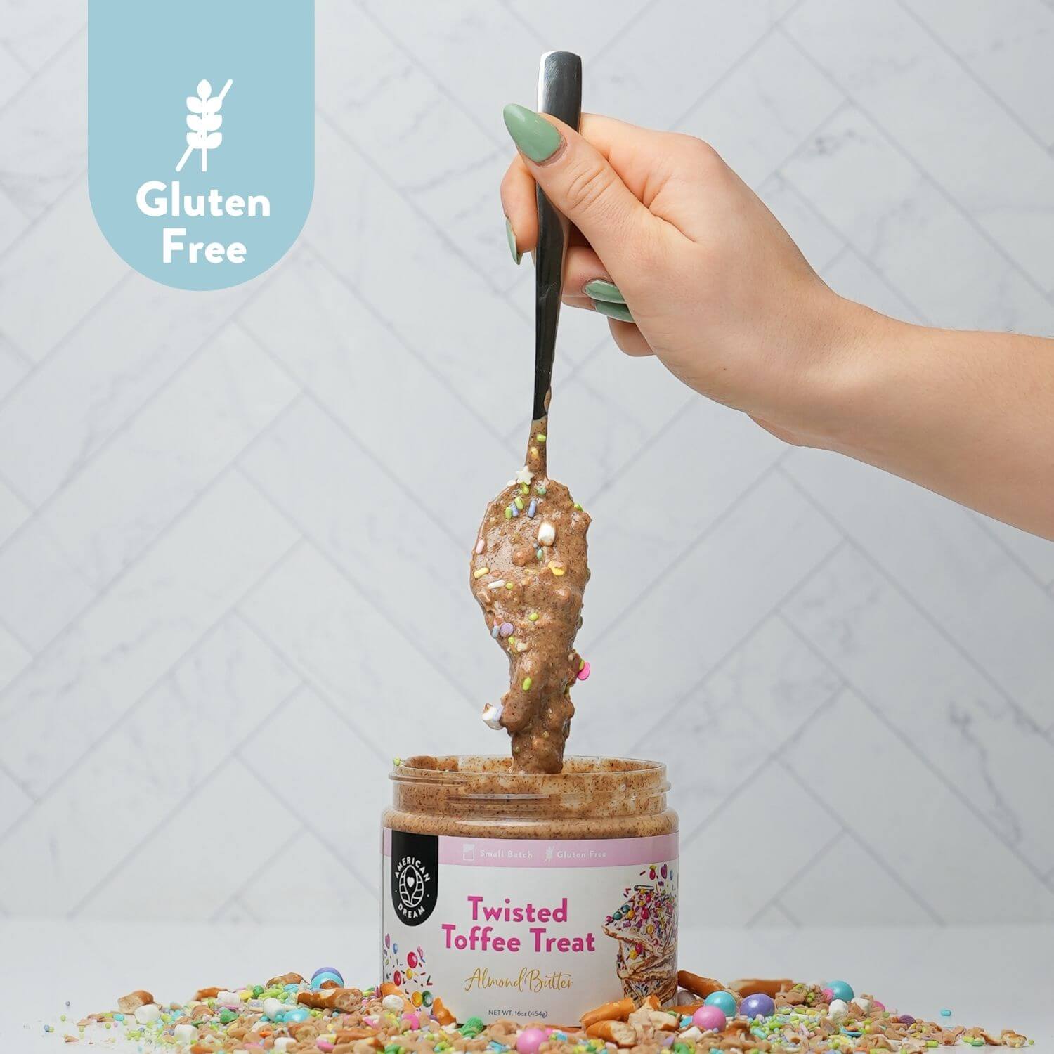 Gluten-Free Twisted Toffee Treat Almond Butter