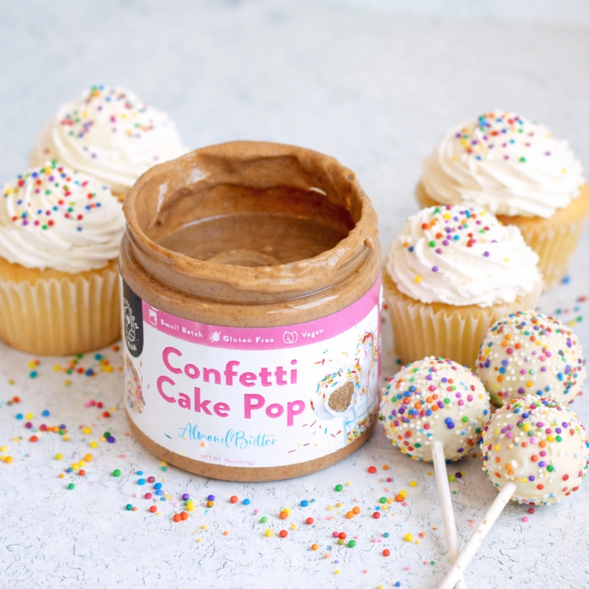 Confetti Cake Pop Almond Butter