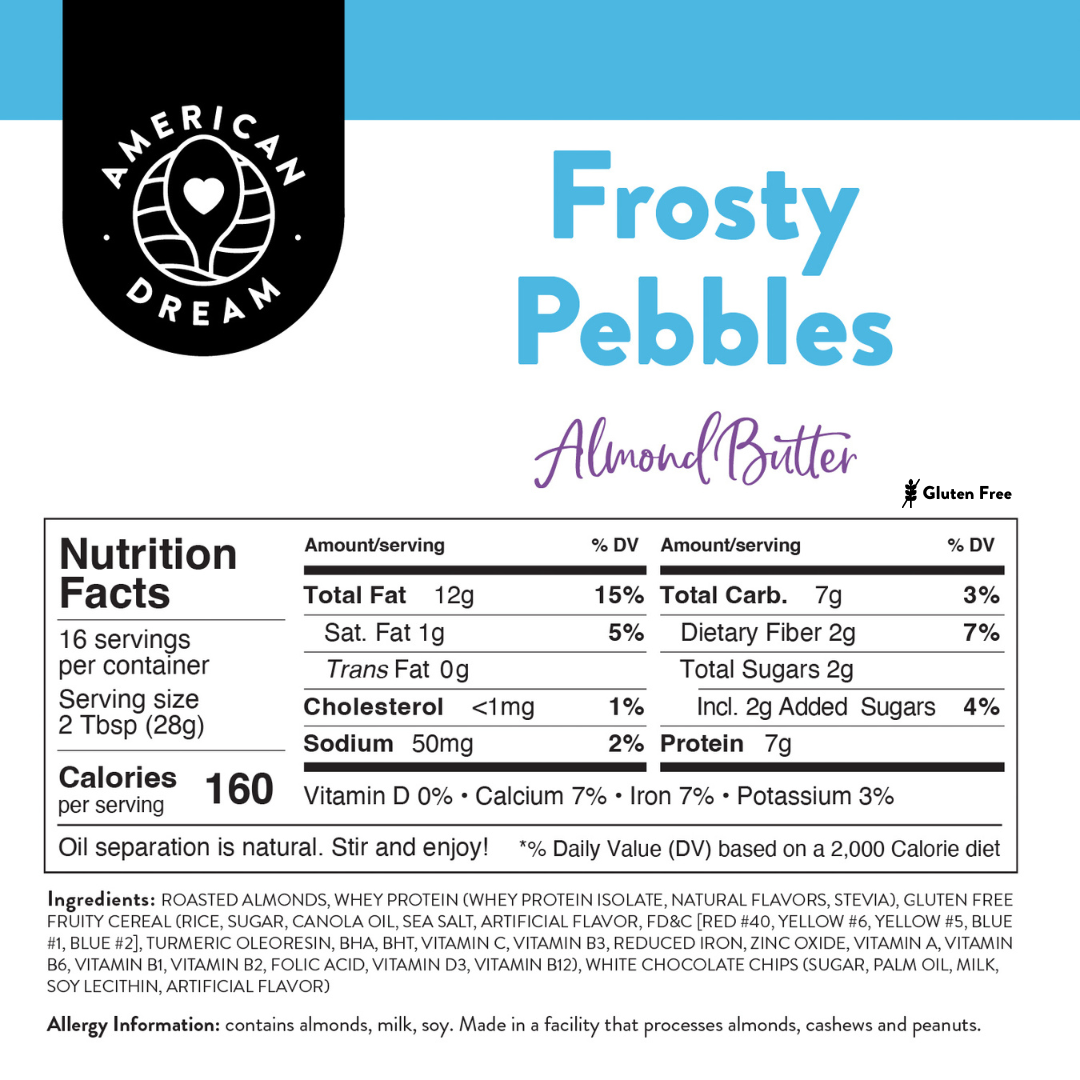 Gluten-Free Frosty Pebbles Almond Butter