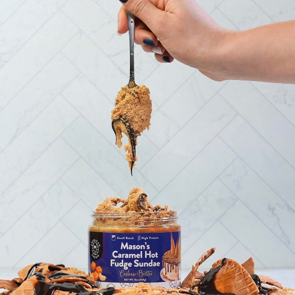 Mason's Caramel Hot Fudge Sundae Cashew Butter