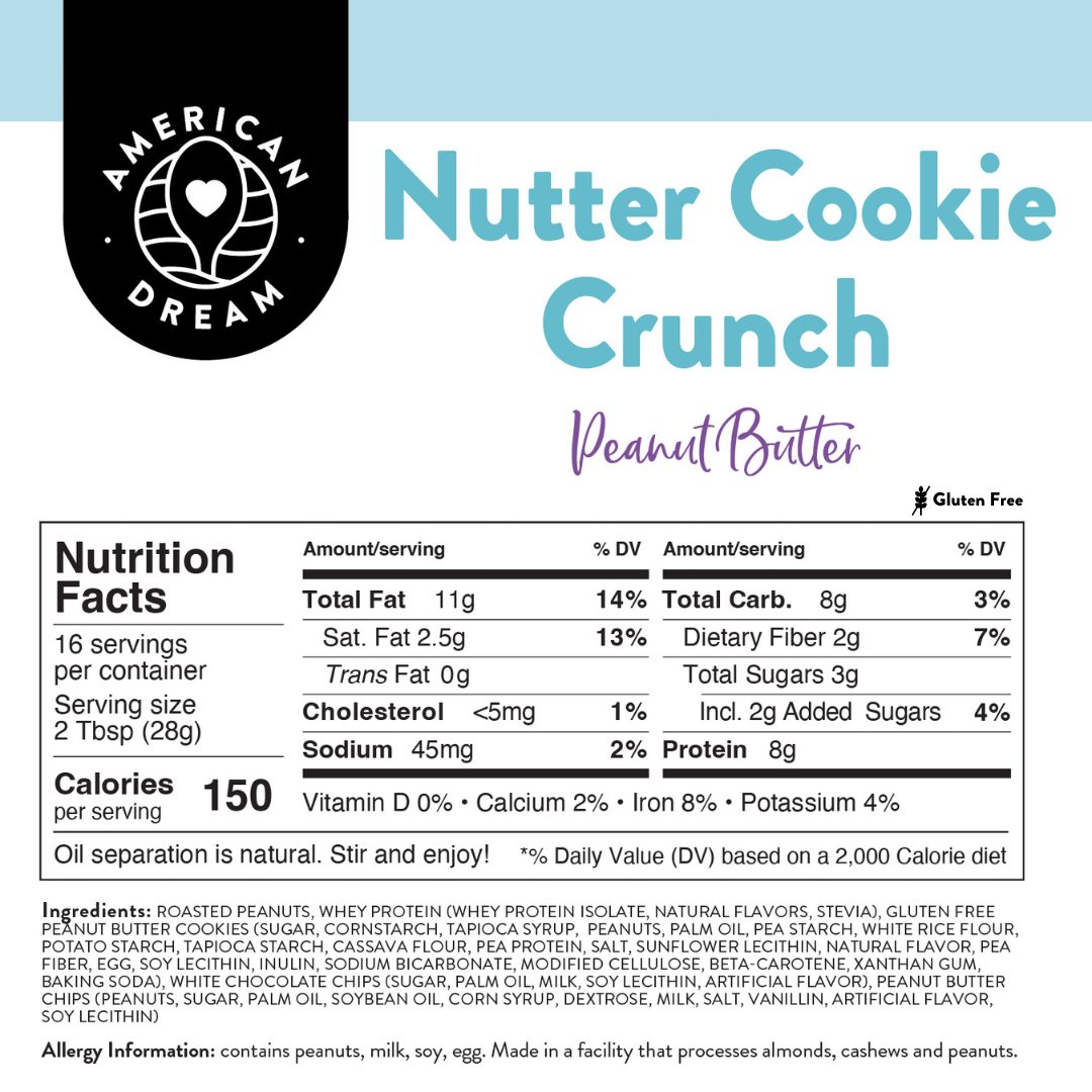Nutter Cookie Crunch Peanut Butter