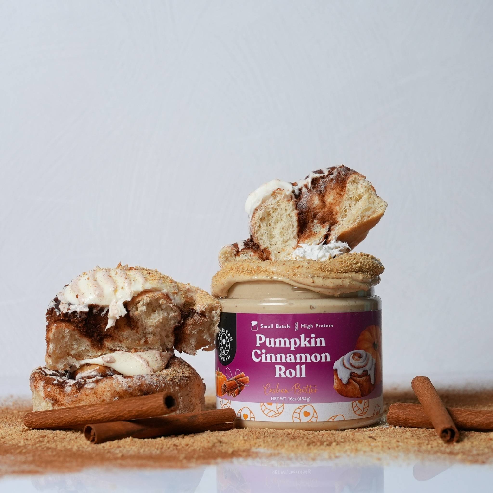 Pumpkin Cinnamon Roll Cashew Butter