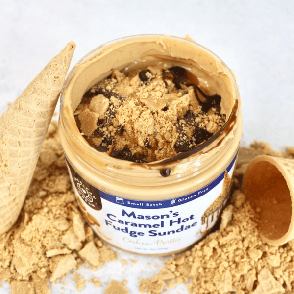 Gluten-Free Mason’s Caramel Hot Fudge Sundae Cashew Butter