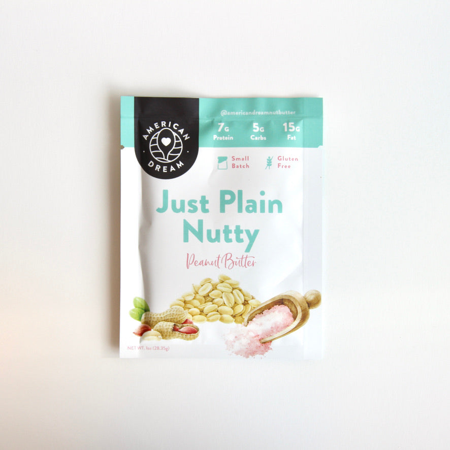Gluten-Free Just Plain Nutty Peanut Butter Single-Serve Squeeze Pack