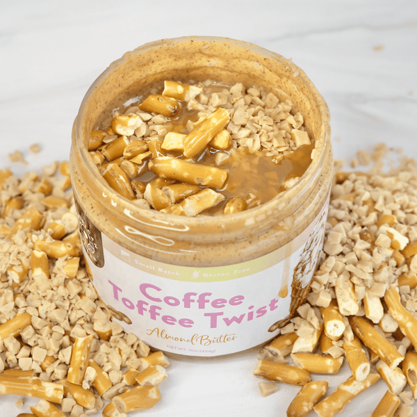 Gluten-Free Coffee Toffee Twist Almond Butter