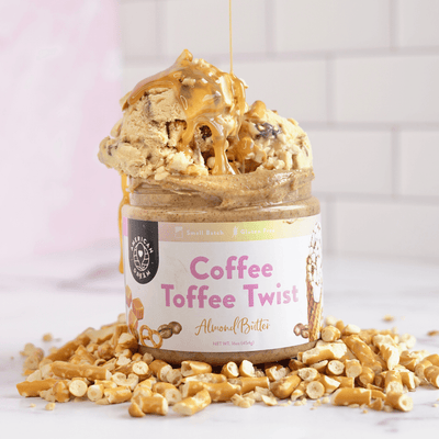 Gluten-Free Coffee Toffee Twist Almond Butter
