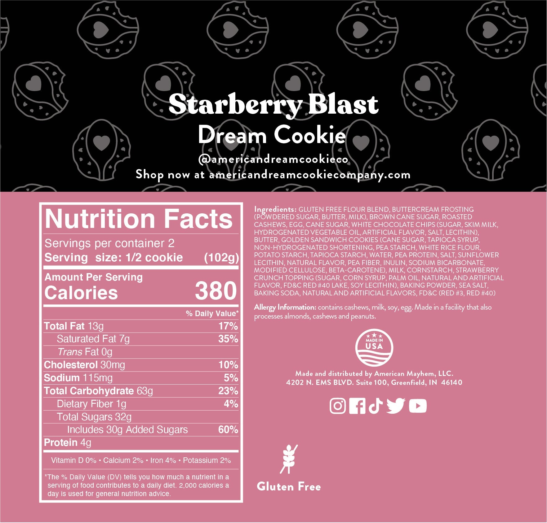 Gluten-Free Starberry Blast Cookie