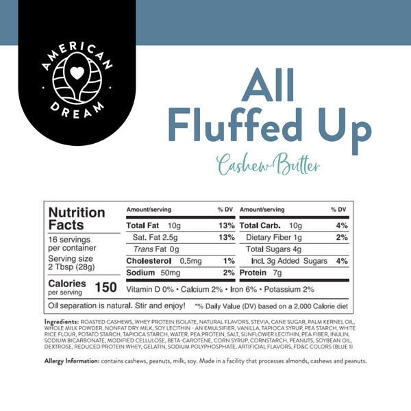 Gluten-Free All Fluffed Up Cashew Butter