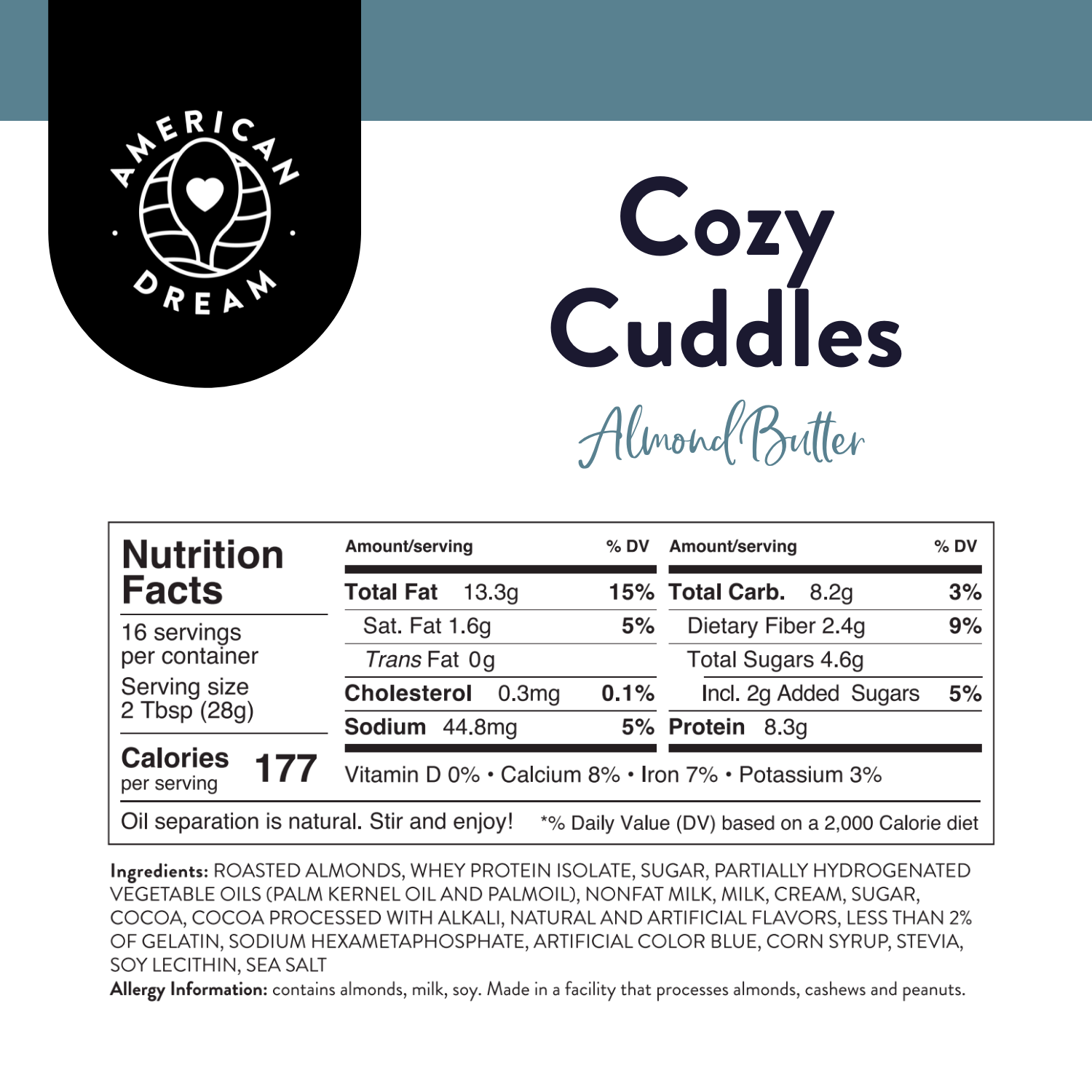 Cozy Cuddles Almond Butter