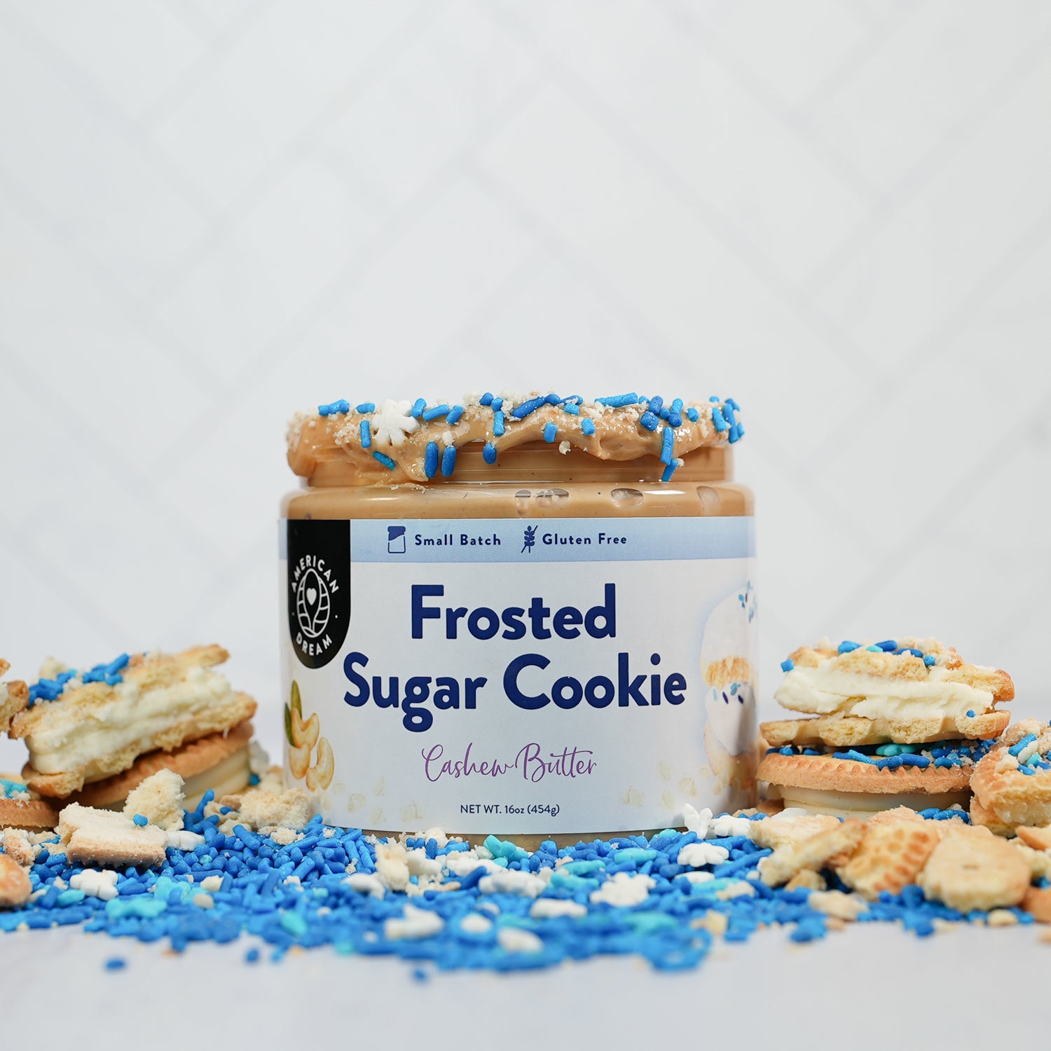 Gluten-Free Frosted Sugar Cookie Cashew Butter