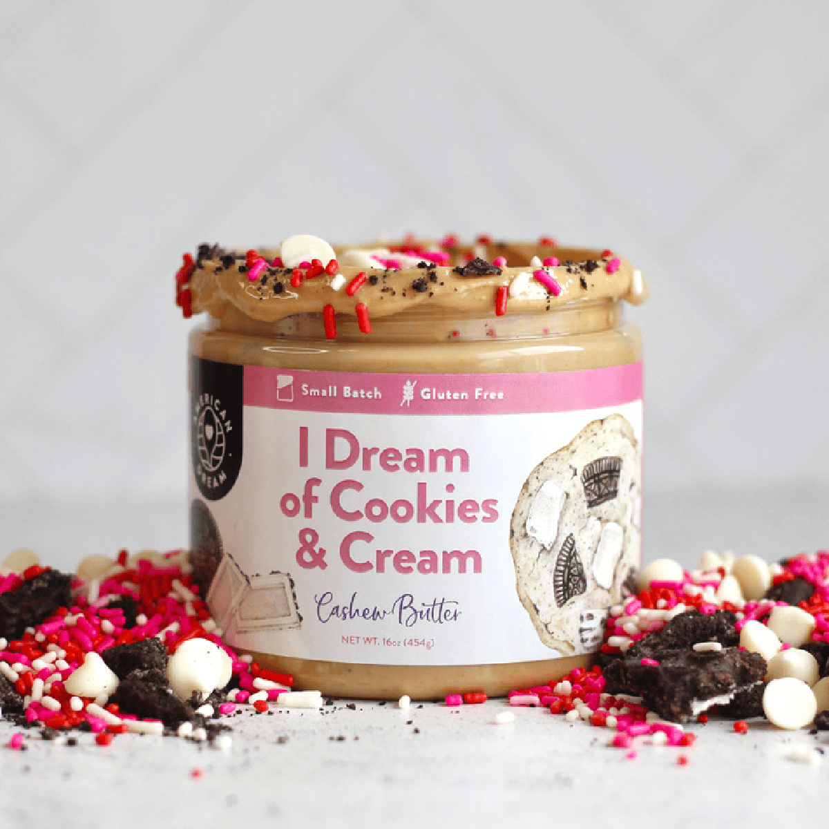 Gluten-Free I Dream of Cookies & Cream Cashew Butter