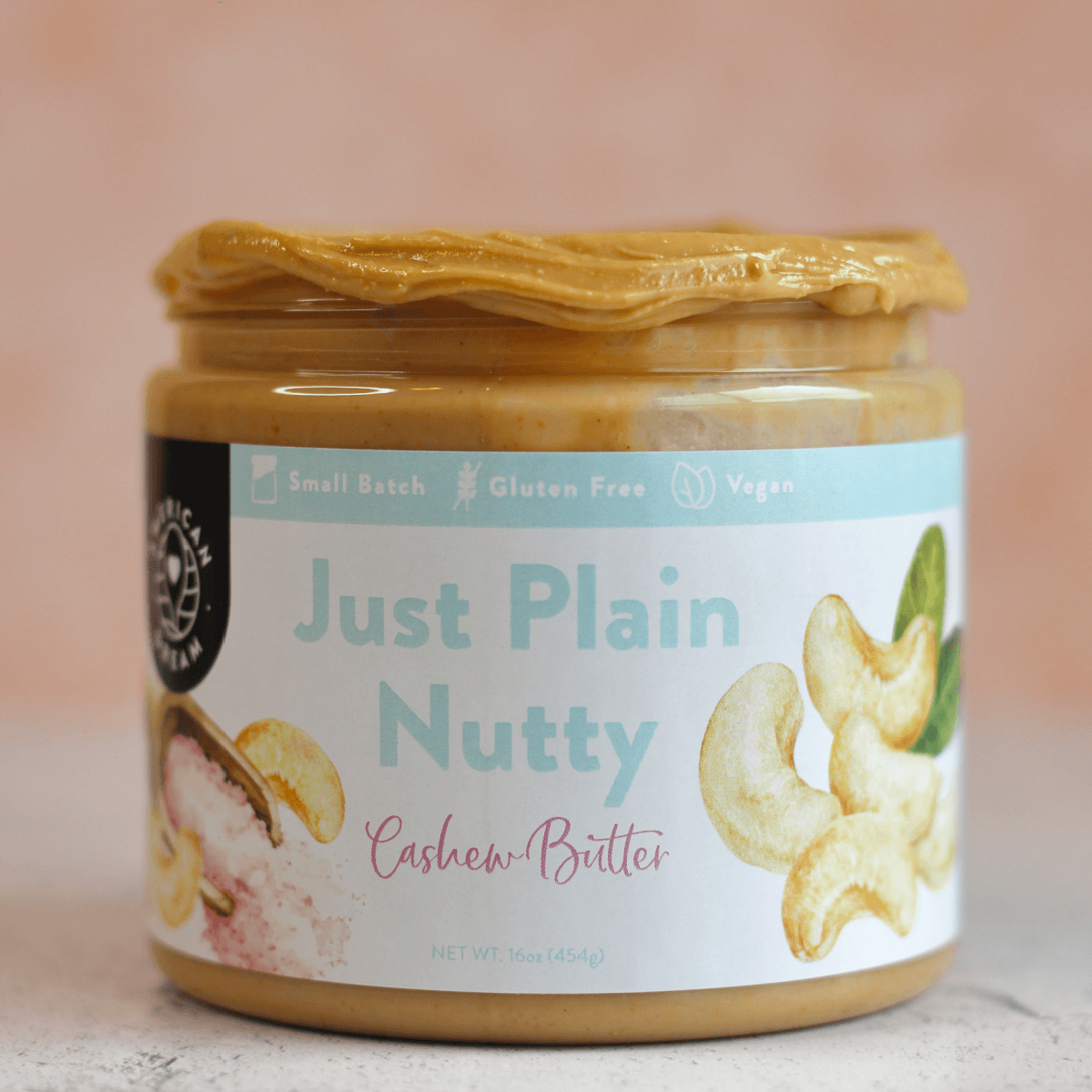Gluten-Free Just Plain Nutty Cashew Butter