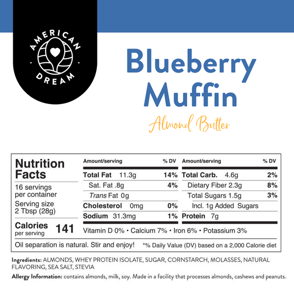 Blueberry Muffin Almond Butter