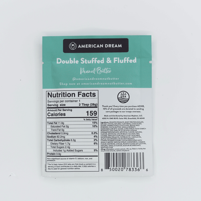 Double Stuffed & Fluffed Peanut Butter Single-Serve Squeeze Pack