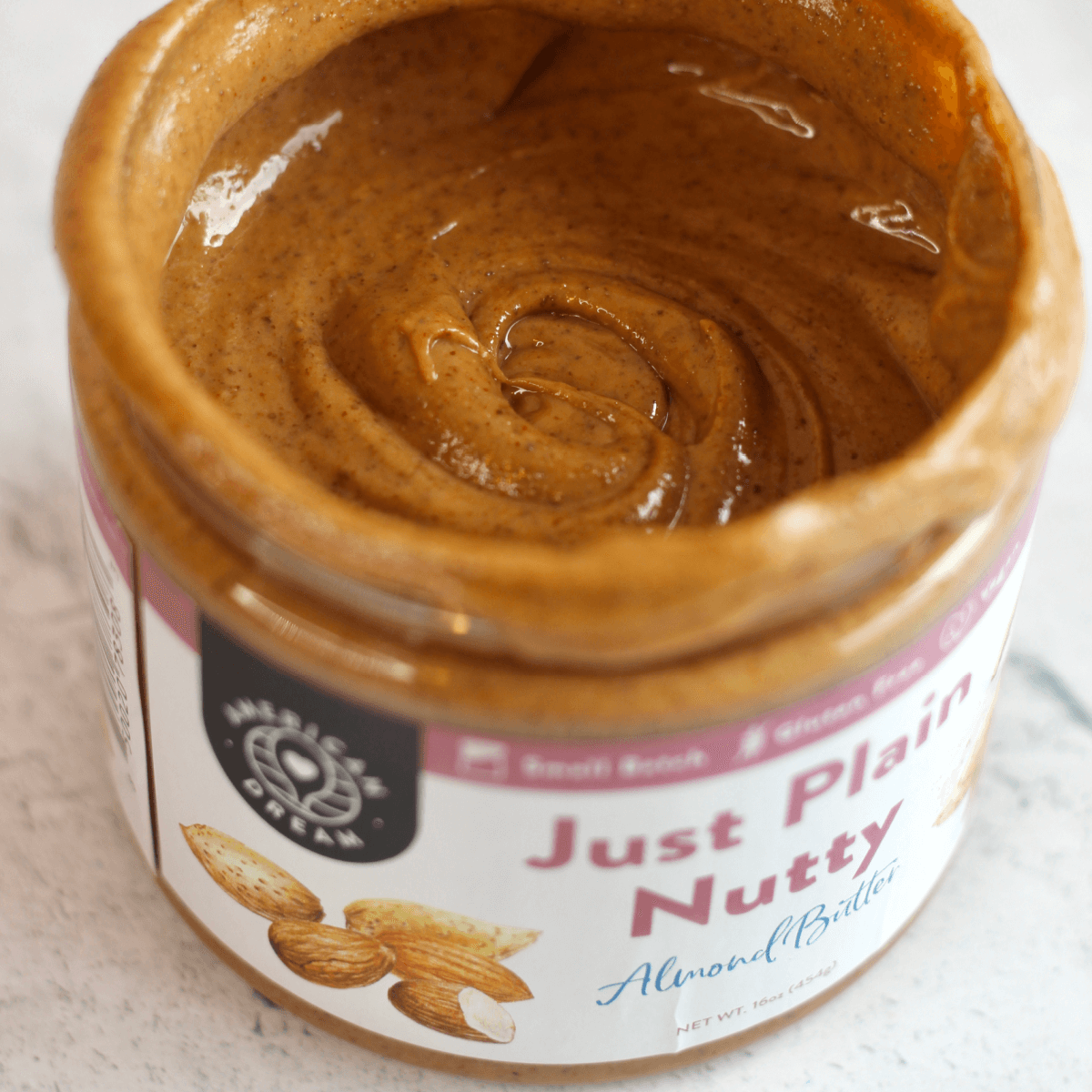 Gluten-Free Just Plain Nutty Almond Butter